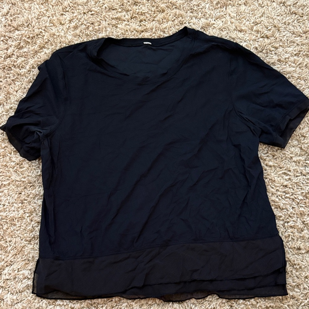Lululemon Athletica Black Short Sleeve Tee
